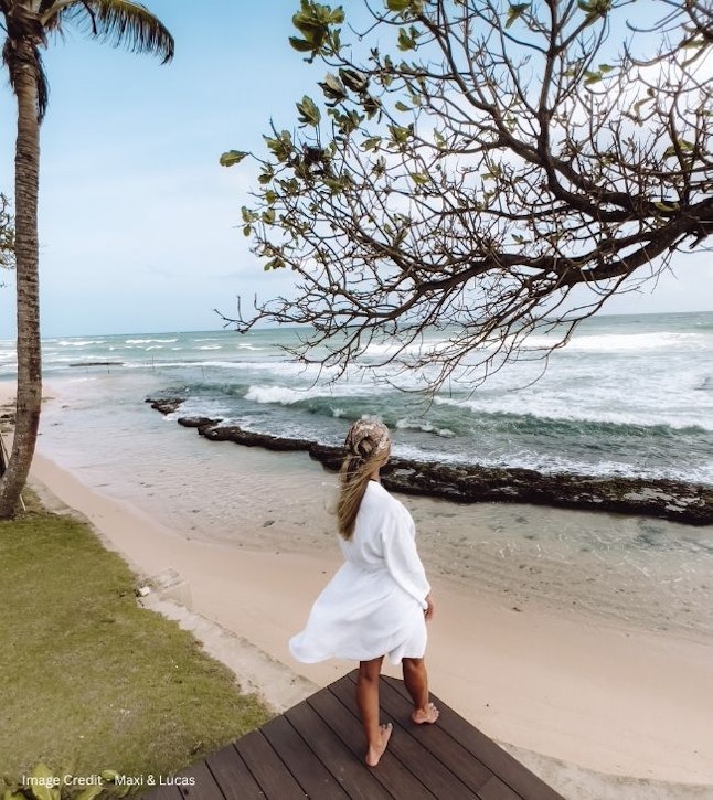 Enjoy the view of the Koggala Beach from The Fortress Resort and Spa