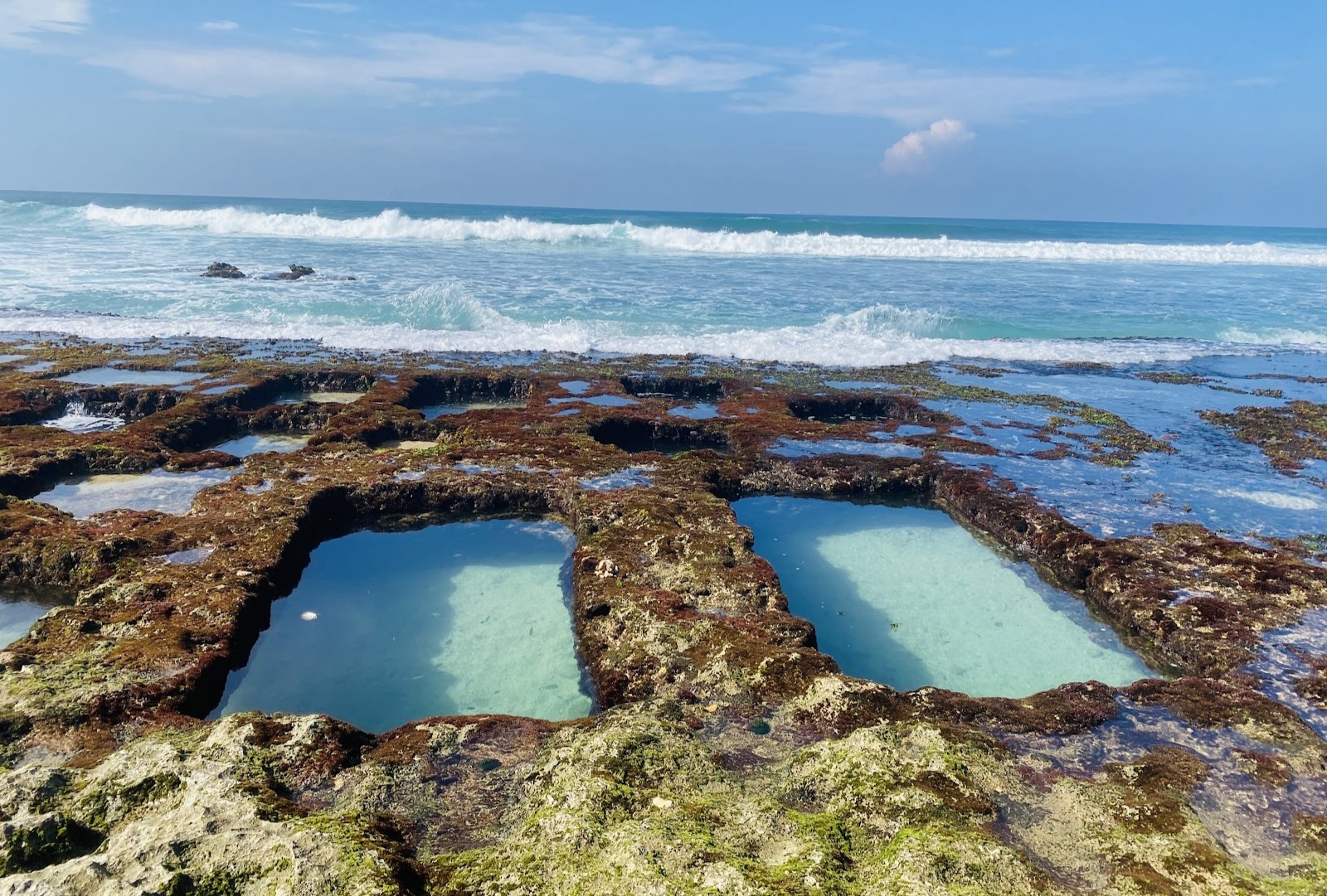 Thalpe natural rock pools
